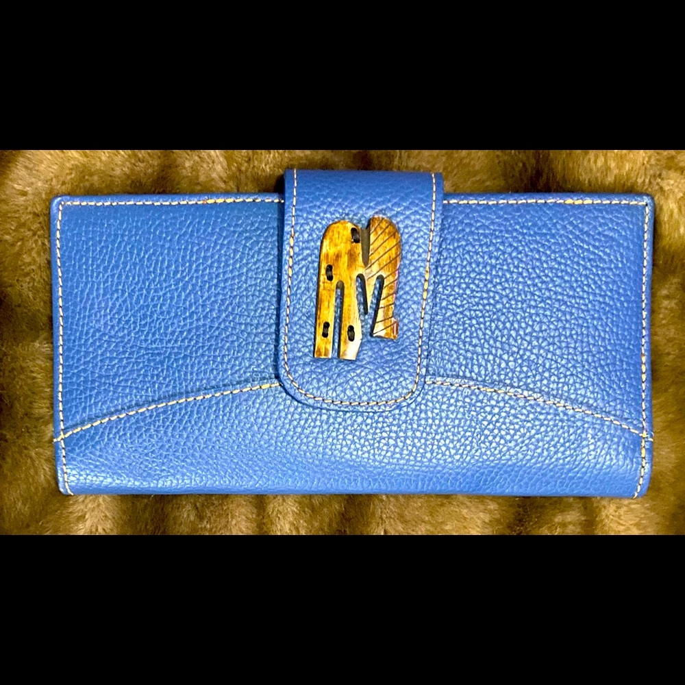 African Lily leather wallet